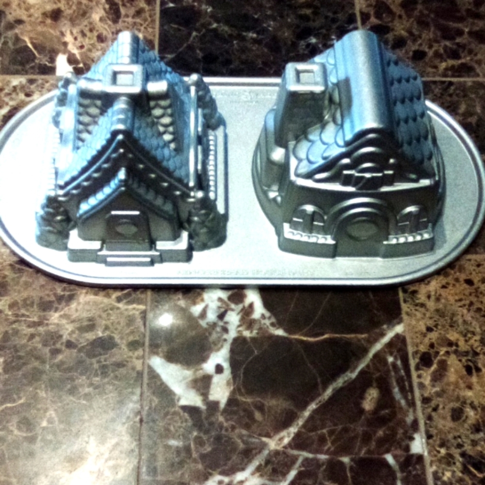 Nordic Ware gingerbread house duet